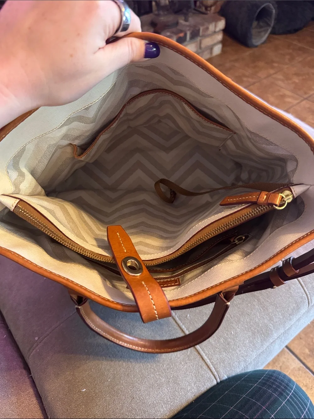 Dooney & Bourke Pebble Shelby Shopper with Wristlet